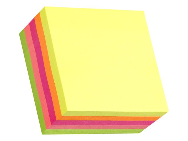 Notiskub 76x76 mm neon 450 blad