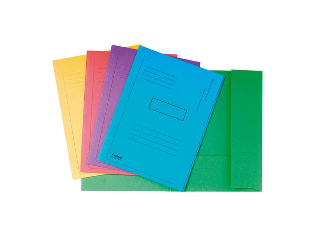 Mapp EXACOMPTA 2 klaff blå 50/fp - 2