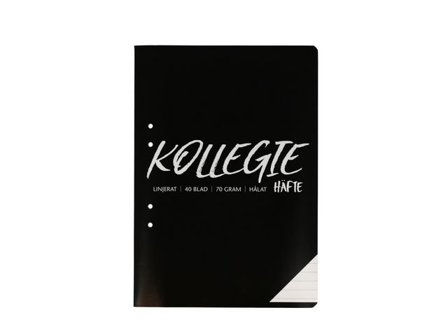 Kollegiehäfte A4 70g 40 blad linjerat 10/fp - 2