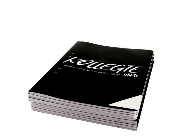 Kollegiehäfte A4 70g 40 blad linjerat 10/fp