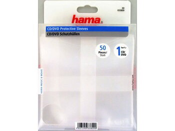 CD/DVD-Fodral HAMA Transparent 50/FP