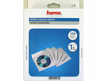 CD-Ficka HAMA Papper Vit 100/FP