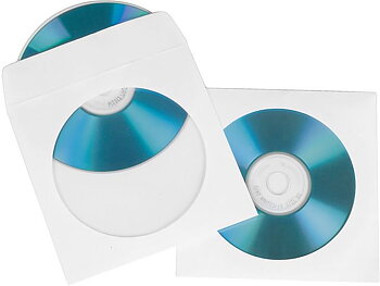 CD-Ficka HAMA Papper Vit 100/FP