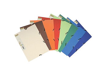 Gummibandsmapp 3-klaff 380g A4 sort