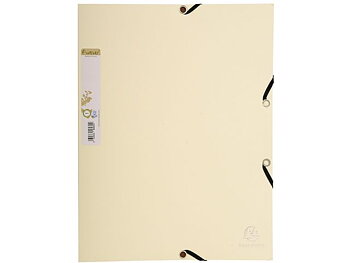 Gummibandsmapp 3-klaff 380g A4 sort