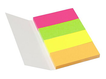 Index INFO NOTES 20x50mm 4 färger neon