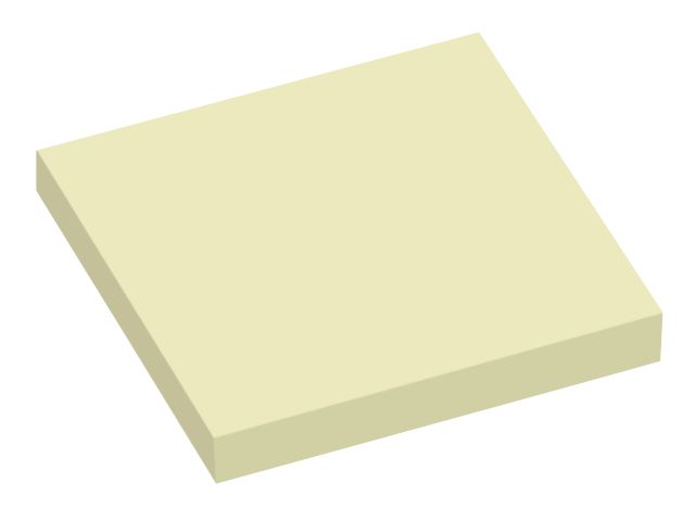 Notisblock  Infonotes 75x75mm gul 12/fp - 4