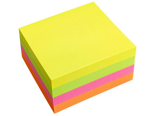 Notes INFO NOTES kub 75x75mm neon - 2
