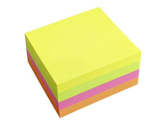 Notes INFO NOTES kub 75x75mm neon - 4