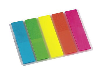 Indexflikar Infonotes 12x50 mm 5 färger