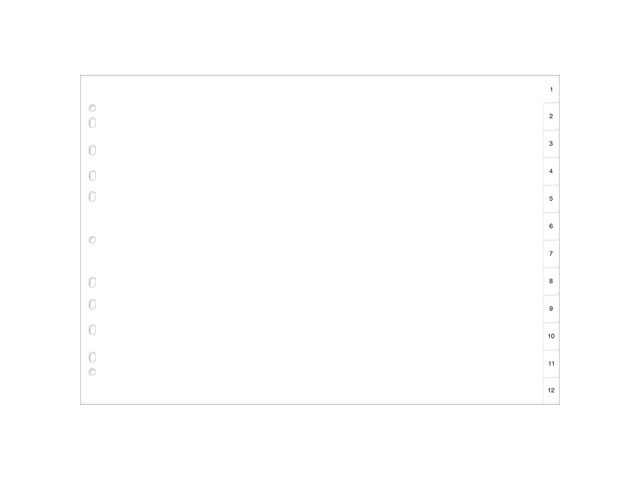 Plastregister A3L PP 1-12 frostad
