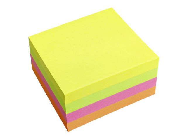 Notes INFO NOTES kub 50x50mm neon - 2
