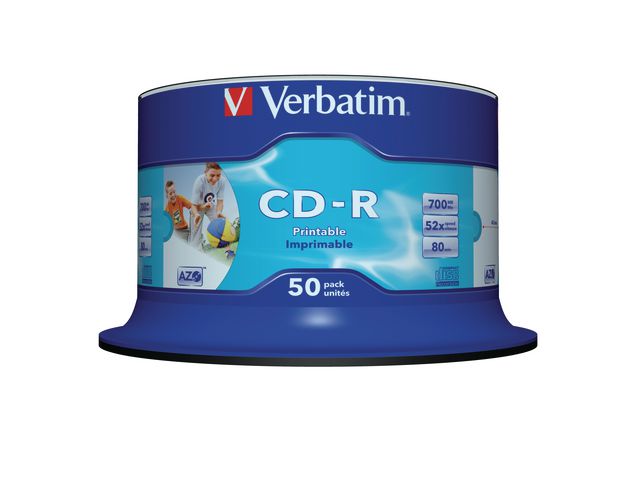 CD-R VERBATIM 700MB Printable 50/FP - 2