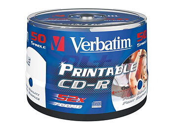 CD-R VERBATIM 700MB Printable 50/FP
