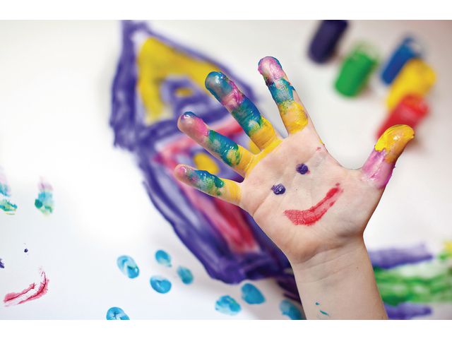 Fingerfärg CREALL 250ml blå - 3