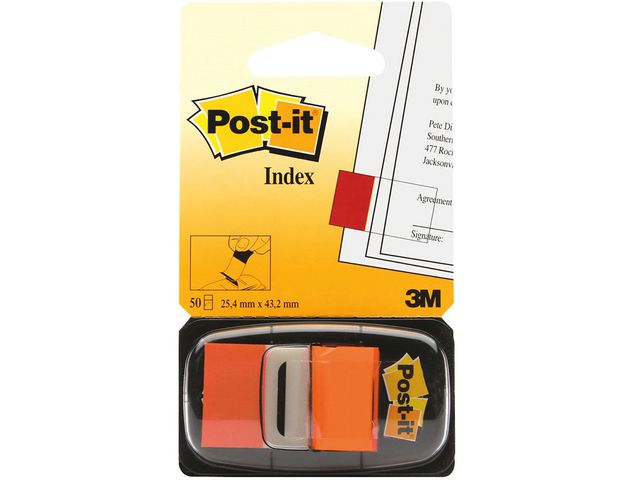 Index POST-IT 25x43mm orange