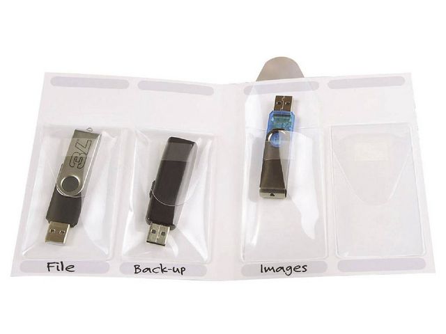 USB-ficka självhäftande 10/FP - 2