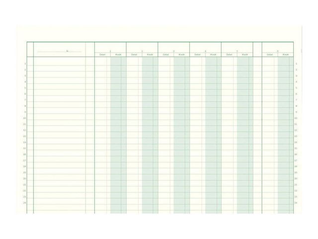 Journalbok 380x250mm 11 Dkol, 5 Ekol - 2