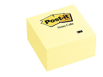 Notes POST-IT Kub 2028 76x76 mm gul