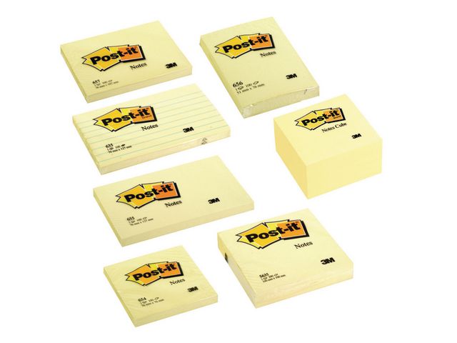 Notes POST-IT Kub 2028 76x76 mm gul - 2
