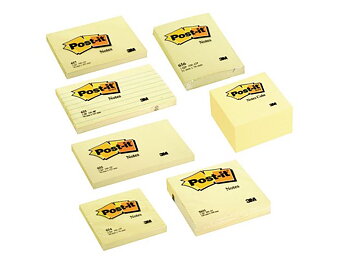 Notes POST-IT Kub 2028 76x76 mm gul