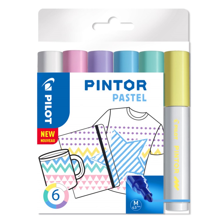 Märkpenna PILOT Pintor Pastell 1,0 mm  6/fp