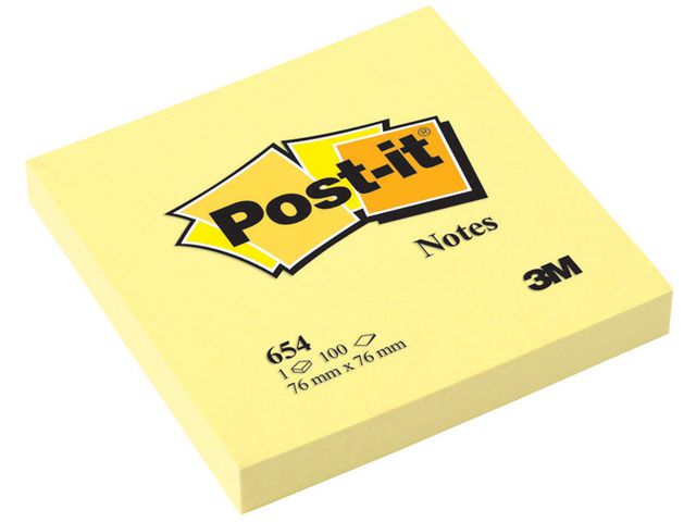 Notes POST-IT 76x76mm gul 12/fp - 2