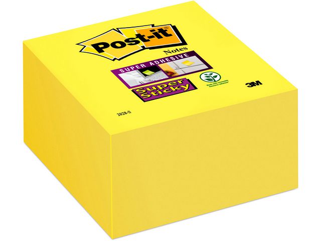Notes POST-IT Supersticky kub76x76mm gul