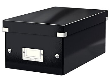 Förvaringslåda DVD Click & Store svart