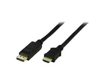 Kabel DELTACO DP-HDMI Ha 5m
