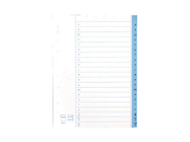 Pappersregister A4 A-Ö 10/FP - 2