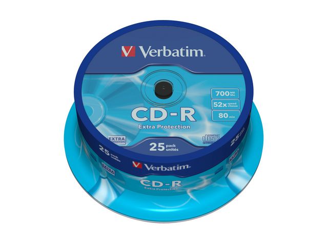 CD-R VERBATIM 700MB 25/FP