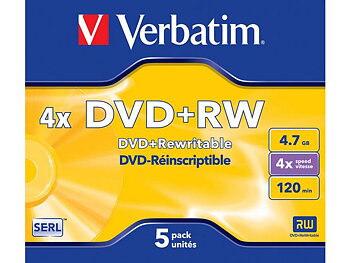DVD+RW VERBATIM 4,7GB 5/FP