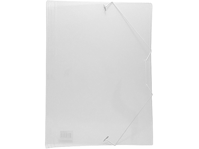 Gummibandsmapp plast A4 transparent