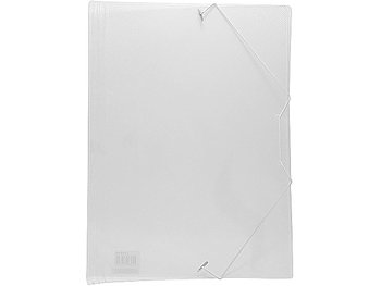 Gummibandsmapp plast A4 transparent