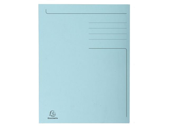 Mapp 3-klaff 250g A4 blå