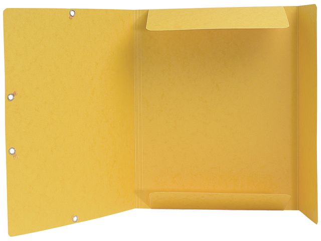 Gummibandsmapp EXACOMPTA 3-klaff gul 1/fp - 2