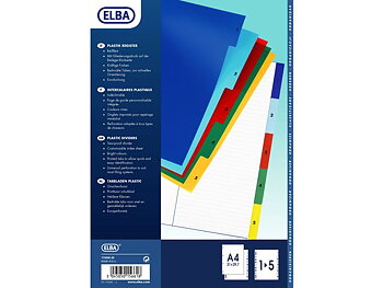 Plastregister ELBA A4 1-5