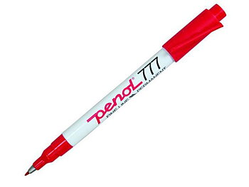 Märkpenna Penol 777 permanent 1mm röd