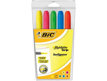 Överstrykningspenna Bic Grip 5/fp