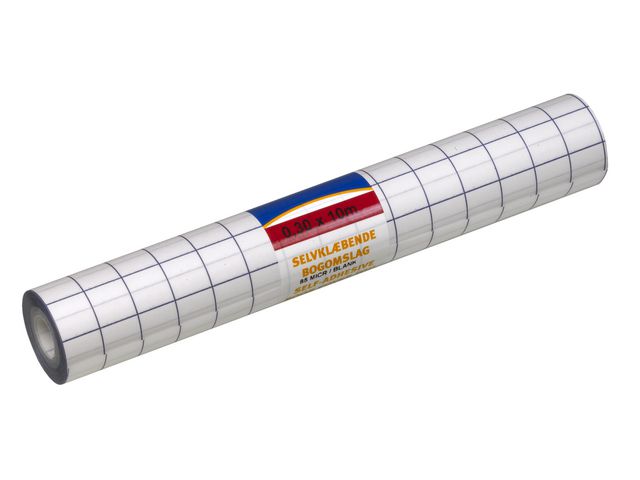 Bokplast självhäftande 80 my 30cmx10m