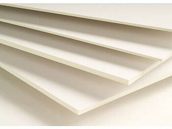 Kapaplattor 5mm vit/vit 35x50 cm