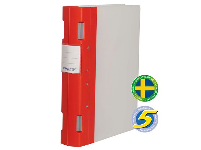 Gaffelpärm KEBAErgo A4 55mm röd/neutral - 2