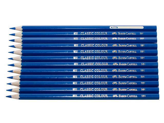 Färgpenna FABER-CASTELL mörkblå 12/fp