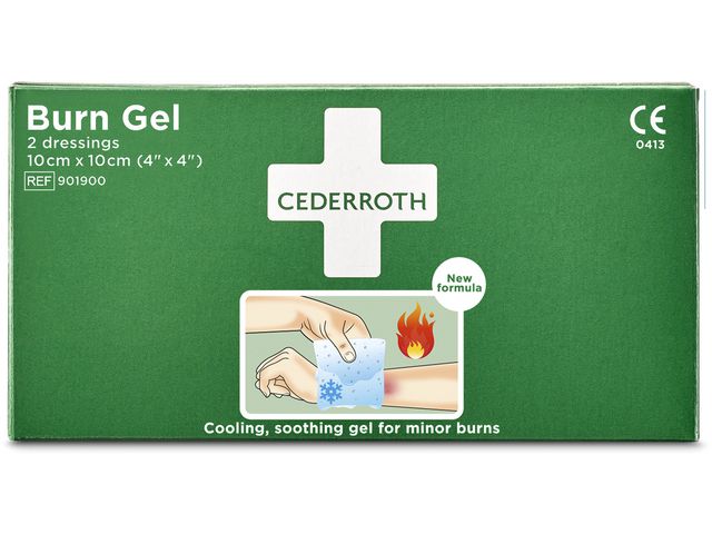 Kompress Burn Gel CEDERROTH 10x10 cm2/FP