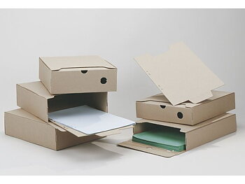 Arkivbox A4 60mm ryggbredd brun 50/fp