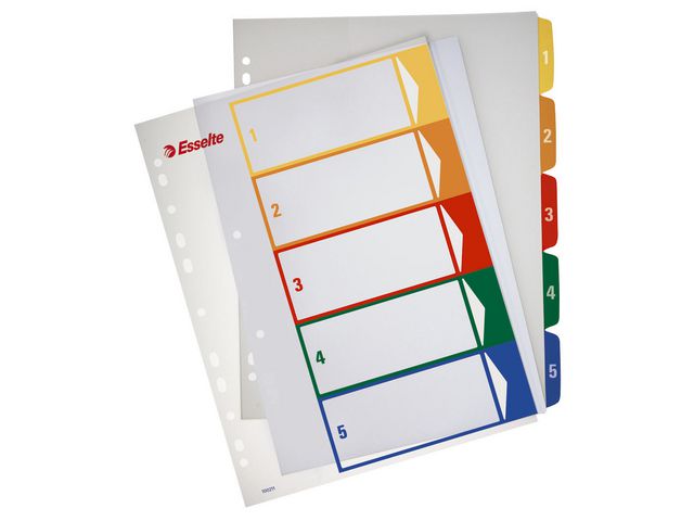 Plastregister Projektindex A4+ 1-5
