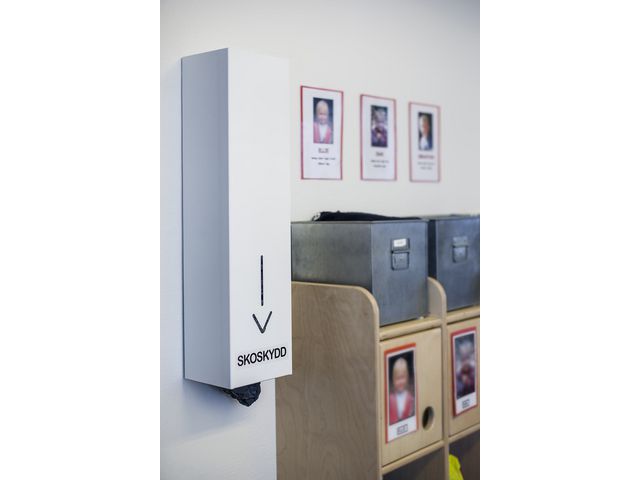Dispenser för skoskydd 60x12x16cm vit - 4