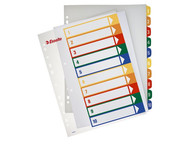 Plastregister Projektindex A4+ 1-10