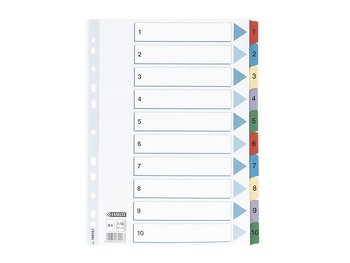 Register Mylar A4 1-10 multifärgat